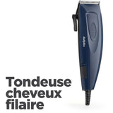 Tondeuse Cheveux - BaByliss - E695E - Lames en acier inoxydable - 8 guides de coupe - de 1 a 25mm