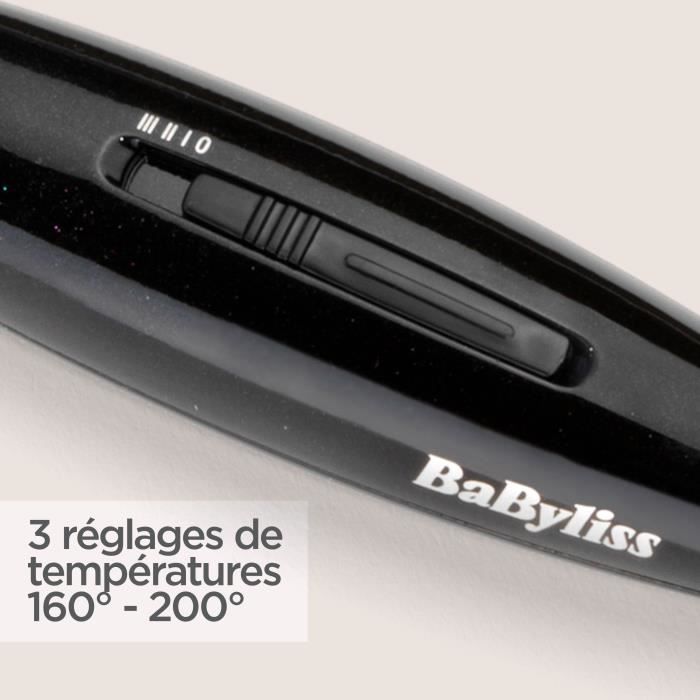 Brosse lissante - BaByliss - HSB101E Smoothing Heating Brush - En cÈramique pour un lissage rapide et facile