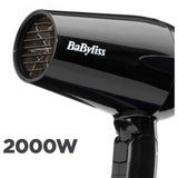 Seche-cheveux - BaByliss - 5344E Travel Dry 2000 - Compact LÈger avec poignÈe pliable