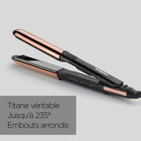 Lisseur Babyliss Babyliss ST482E - straight & curl brillance - 5 températures jusqu'a 235°C - Plaques 28 mm en titane véritable
