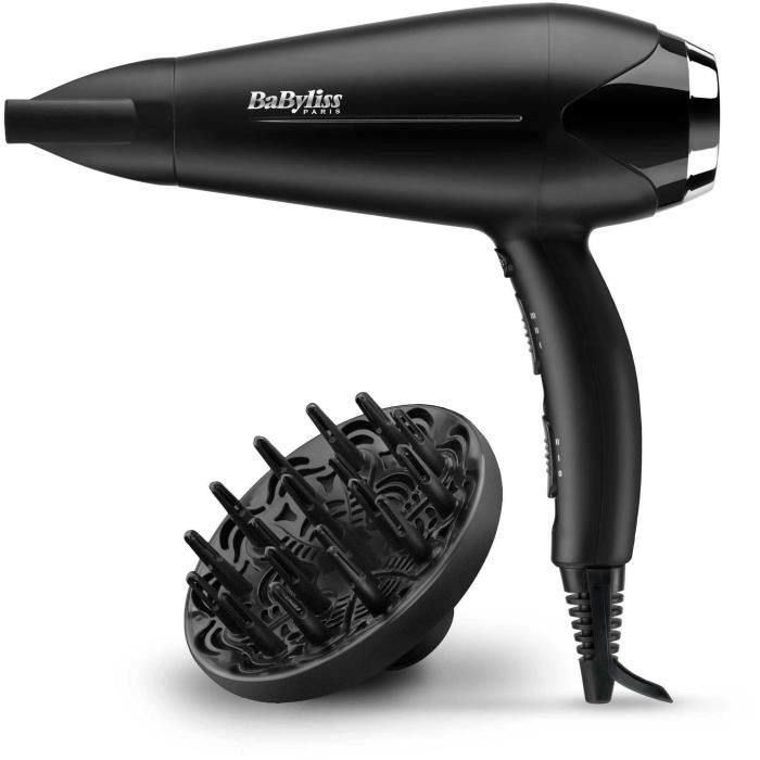 Seche-cheveux - BaByliss - D572DE Turbo Smooth 2200 avec Technologie Ionique et CÈramique