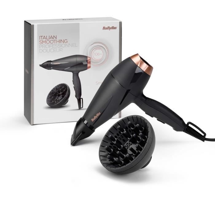 Seche-cheveux - BaByliss - 6709DE Smooth Pro 2100 - Moteur AC - FabriquÈ en Italie