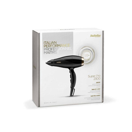 Seche-cheveux - BaByliss - 6714E Super Pro 2300  - Moteur AC - Fabriqué en Italie