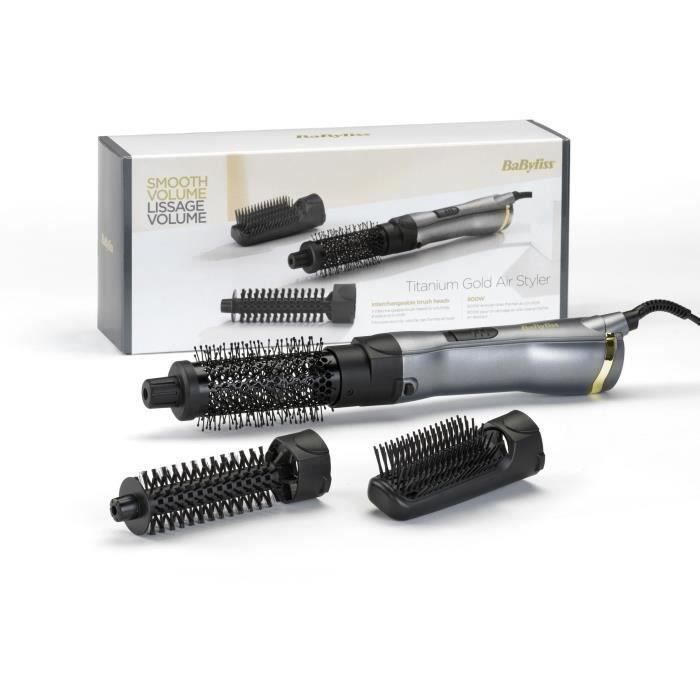 Brosse soufflante Titanium Gold - BABYLISS - AS85TE -  pour une mise en forme et un lissage naturel