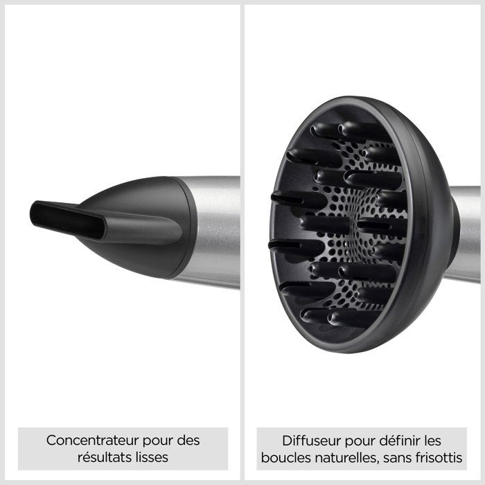 Sčche-cheveux - BABYLISS - D580DE - Cosmos - 2100 W - Diffuseur - Léger et compact