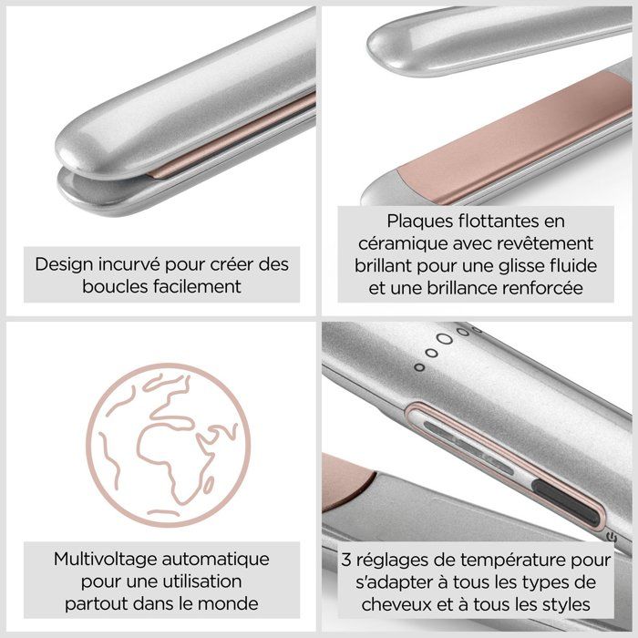 Lisseur petit format - BABYLISS - ST260E - Cosmos - 3 températures