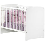 Chambre bÈbÈ duo Basic boule: Lit 120x60, commode a langer - Babyprice - Blanc