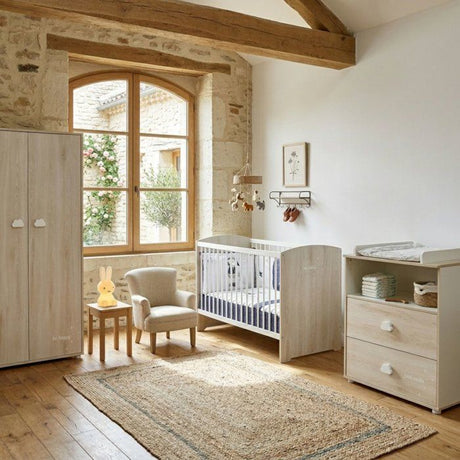 Armoire bébé Smile - Hetre - 2 portes - 168x85x57cm - Babyprice