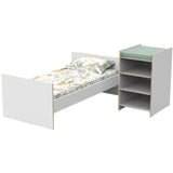 Lit bébé combiné - 120x60cm - Evolutif en 90x190cm - Babyprice First - En bois et chant bois