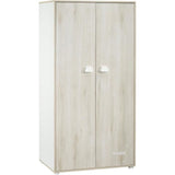 Chambre bébé complete - Lit 120x60, commode a langer et armoire - BABY PRICE - SMILE -  Hetre cendré