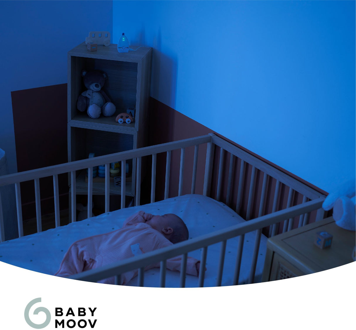 Babyphone - BABYMOOV - Portée 1000 m - Audio Expert Care - Faible émission d'ondes - Détecteur de mouvement & Talkie-Walkie