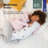 doomoo Coussin de MaternitÈ et Coussin d'Allaitement Buddy, Ultra Confort, CertifiÈ oeko-Tex, Bear Grey