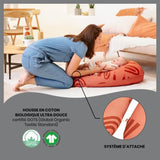 Babymoov B.LOVE Coussin de Maternité & Allaitement avec Remplissage Microbilles ultra-fines - Made in Europe, Terracotta