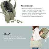 Babymoov Sac (a langer) Day to Day - Tendance et Fonctionnel, CapacitÈ 23L, Nombreuses poches, 6 Accessoires inclus, Abstract