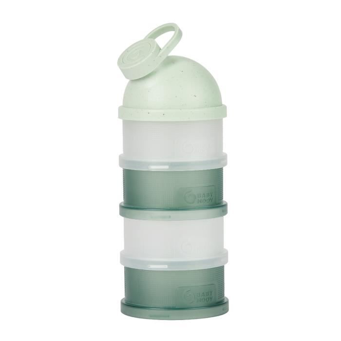 Babymoov Boîtes Doseuses de Lait en Poudre Babydose - Bec verseur ergonomique - Made in France, Vert