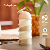 Babymoov BoÓtes Doseuses de Lait en Poudre Babydose - Bec verseur ergonomique - Made in France, Beige