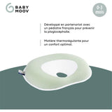 Cale tete bébé - BABYMOOV - Cosyhead - Morphologique pour bébé - Coton bio certifié oeko-Tex - Fresh Sage Green