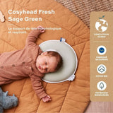 Cale tete bébé - BABYMOOV - Cosyhead - Morphologique pour bébé - Coton bio certifié oeko-Tex - Fresh Sage Green