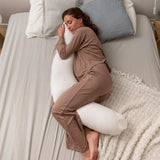 doomoo Coussin de maternitÈ et d'allaitement Buddy - Confort optimal pour maman et bÈbÈ, Silver Dots