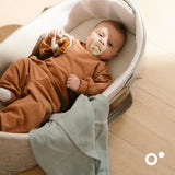 Lot de 3 langes - DOOMOO - Gaze de coton biologique - Certifié oeko-Tex - Vert