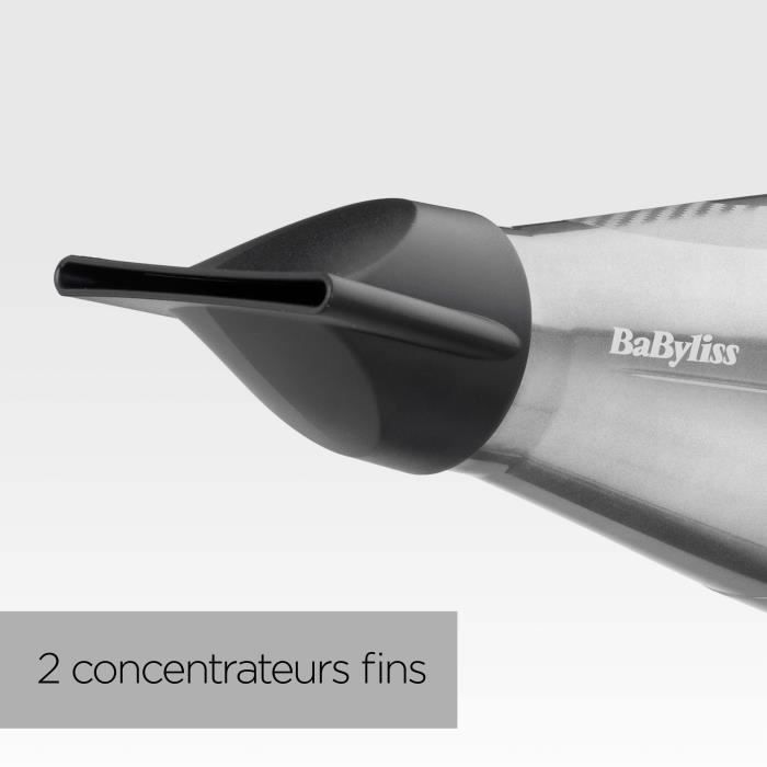 Seche-cheveux  - BaByliss - 6000E Pro Digital 2200 - Technologie Ionique et CÈramique - FabriquÈ en Italie