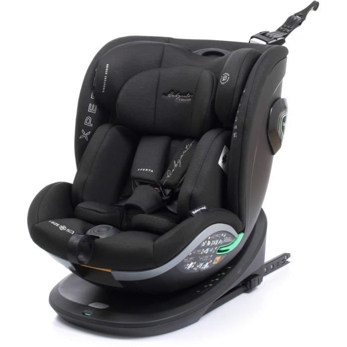 Siege auto - BABYAUTO - XPERTA BLACK LINE - De la naissance a 12 ans - 0-36 kg - I-Size - ISOFIX - Pivotant 360° - ECE R129