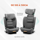 Siege auto - BABYAUTO - CAPAX GREY DOBBY - 4-12 ans - I-Size - 100-150 cm
