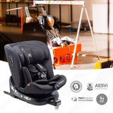 Siege auto - BABYAUTO - AITANA GREY ANTHRACITE - De la naissance a 12 ans - 0-36 kg - I-Size - ISOFIX - Pivotant 360° - ECE R129