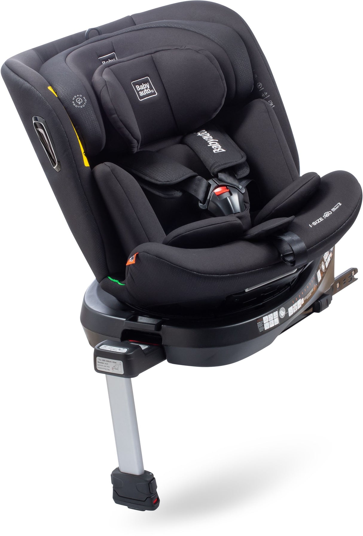 Siege auto - BABYAUTO - Aitana - Groupe 0/1/2/3 - I-Size - 40/150 cm - Isofix - Pivotant 360° - Jambe de force - Noir