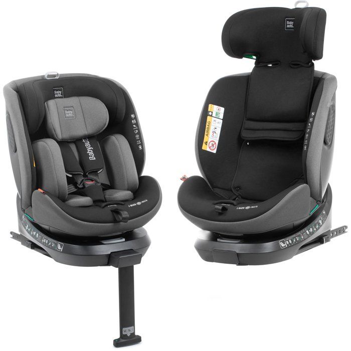 Siege auto - BABYAUTO - CORE - Groupe 0/1/2/3 - 40/150 cm - I-Size - Isofix - Pivotant - Inclinable - Réducteur - Anthracite
