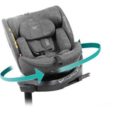 Siege auto - BABYAUTO - CORE - Groupe 0/1/2/3 - 40 / 150 cm - I-Size - Isofix - Pivotant - Inclinable - Réducteur - Gris