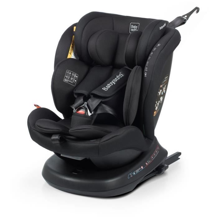 Siege auto - BABYAUTO - RODIA - Groupe 0/1/2/3 - 40 / 150 cm - I-Size Plus - Isofix - Pivotant - Inclinable - Réducteur - Noir