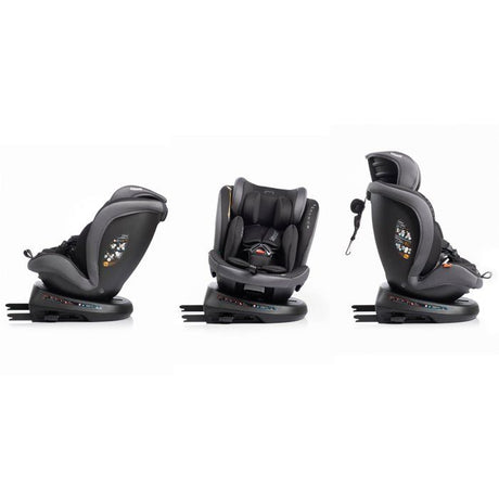 Siege auto - BABYAUTO - RODIA - Groupe 0/1/2/3 - 40/150 cm - I-Size - Pivotant - Inclinable - Avec réducteur - Stone Grey