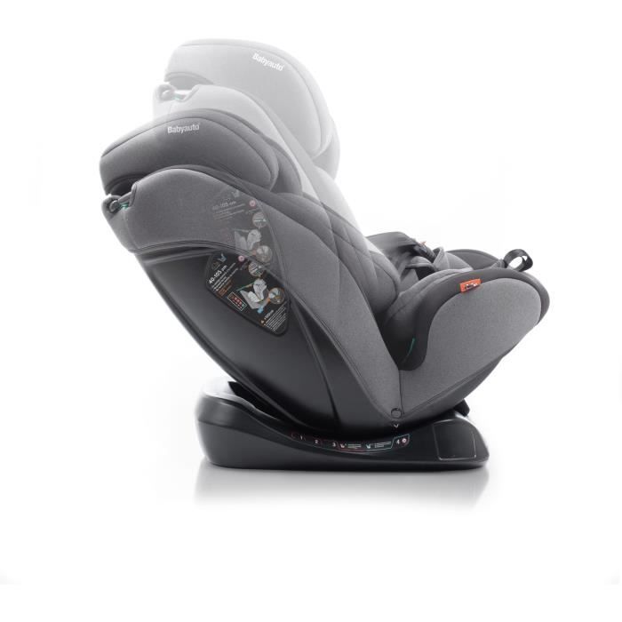 Siege auto - BABYAUTO - LOLO IBELT - Groupe 0/1/2/3 - 40 / 150 cm - I-Size - Inclinable - Réducteur - Gris