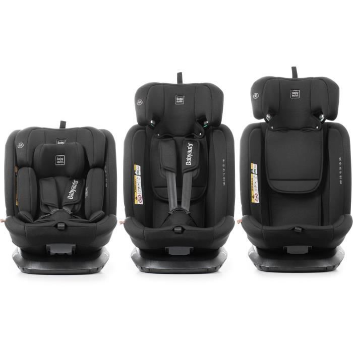 Siege auto - BABYAUTO - ACROSS - Groupe 0/1/2/3 - 40 / 150 cm - I-Size - Isofix - Pivotant - Inclinable - Réducteur - Noir