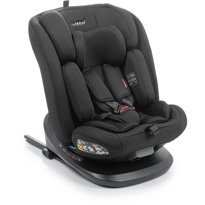 Siege auto - BABYAUTO - ZAFIRO - Groupe 0/1/2/3 - 40/150 cm - I-Size - Pivotant - Inclinable - Avec réducteur - Noir