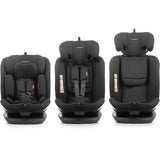 Siege auto - BABYAUTO - ZAFIRO - Groupe 0/1/2/3 - 40/150 cm - I-Size - Pivotant - Inclinable - Avec réducteur - Noir