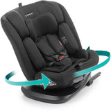 Siege auto - BABYAUTO - ZAFIRO - Groupe 0/1/2/3 - 40/150 cm - I-Size - Pivotant - Inclinable - Avec réducteur - Noir