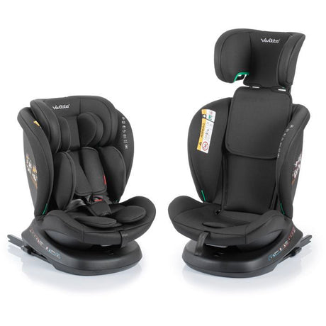 Siege auto - BABYAUTO - Sigma IFix Vivitta - Groupe 0/1/2/3 - 40/150 cm - Isofix + Top tether - Pivotant 360° - Inclinable - Noir