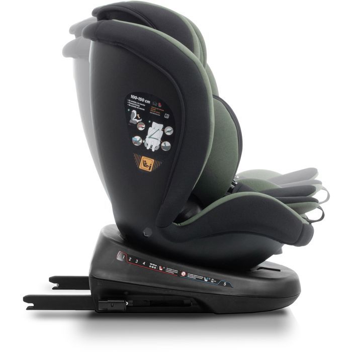 Siege auto - BABYAUTO - Sigma IFix Vivitta - Groupe 0/1/2/3 - 40/150 cm - Isofix + Top tether - Pivotant 360° - Inclinable - Vert