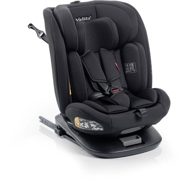 Siege auto - BABYAUTO - Garaia Vivitta - Groupe 0/1/2/3 - 40/150 cm - Isofix + Top Tether - Pivotant - Inclinable - Noir