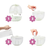 Badabulle Humidificateur d'Air Bubble - Assure Bon Taux d'Humidité - Veilleuse Intégrée - Buse 360° - Jusqu'a 16h d'Autonomie (2L)