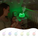 Badabulle Humidificateur d'Air Bubble - Assure Bon Taux d'HumiditÈ - Veilleuse IntÈgrÈe - Buse 360∞ - Jusqu'a 16h d'Autonomie (2L)