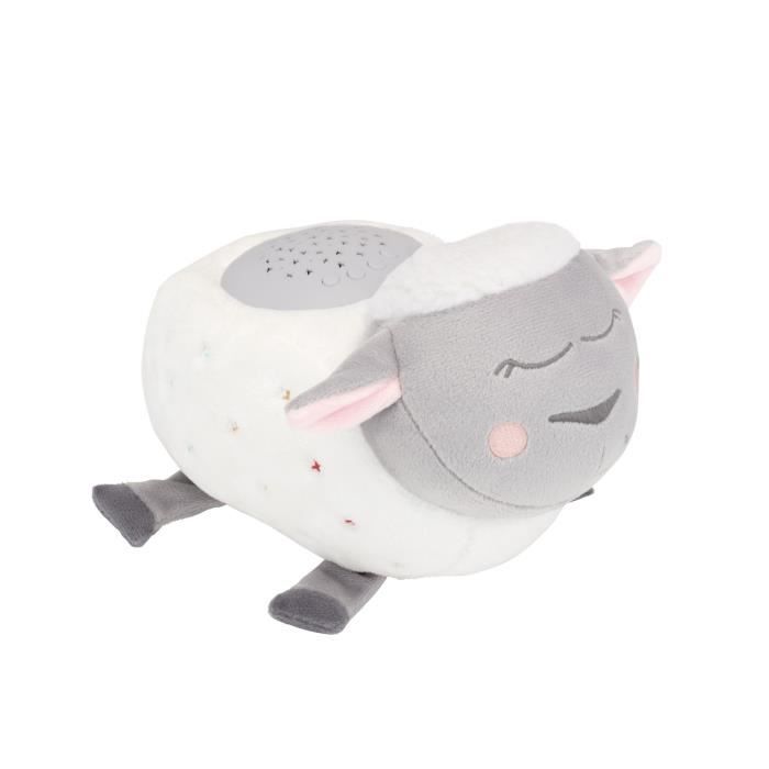 Badabulle Plush Sheep Night Light - Star Projection &amp; Lullabies