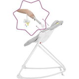 Badabulle Transat en hauteur Compact'Up, Pliage Ultra Compact, Confortable, Multipositions, Des la naissance, Candy