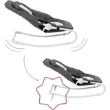 Badabulle Transat Bébé - Easy Moonlight - Pliable - Position Fixe ou Balancelle - Arche de Jeux  - Déhoussable - Garantie a vie
