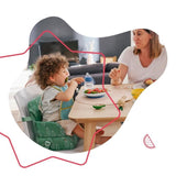 Badabulle Rehausseur Nomade - Pliage Compact - Universel - De 6 a 36 mois, Ours