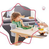Badabulle Siege de table pour bÈbÈ avec Systeme d'attache 4 bras, Pliage Ultra Compact, De 6 a 36 mois