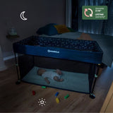 Badabulle Lit Parapluie Easy Clip - Facile a plier et déplier - Lit Léger et Compact avec Sac de transport inclus - Matelas inclus