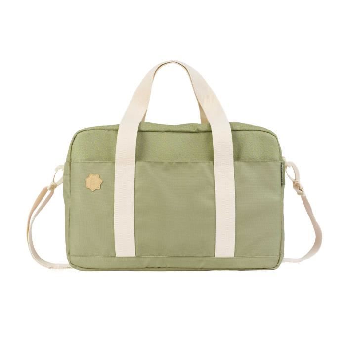 Badabulle Sac a langer Bowling - Grande Contenance 20L - Plan a langer et Attaches-poussette inclus, Olive